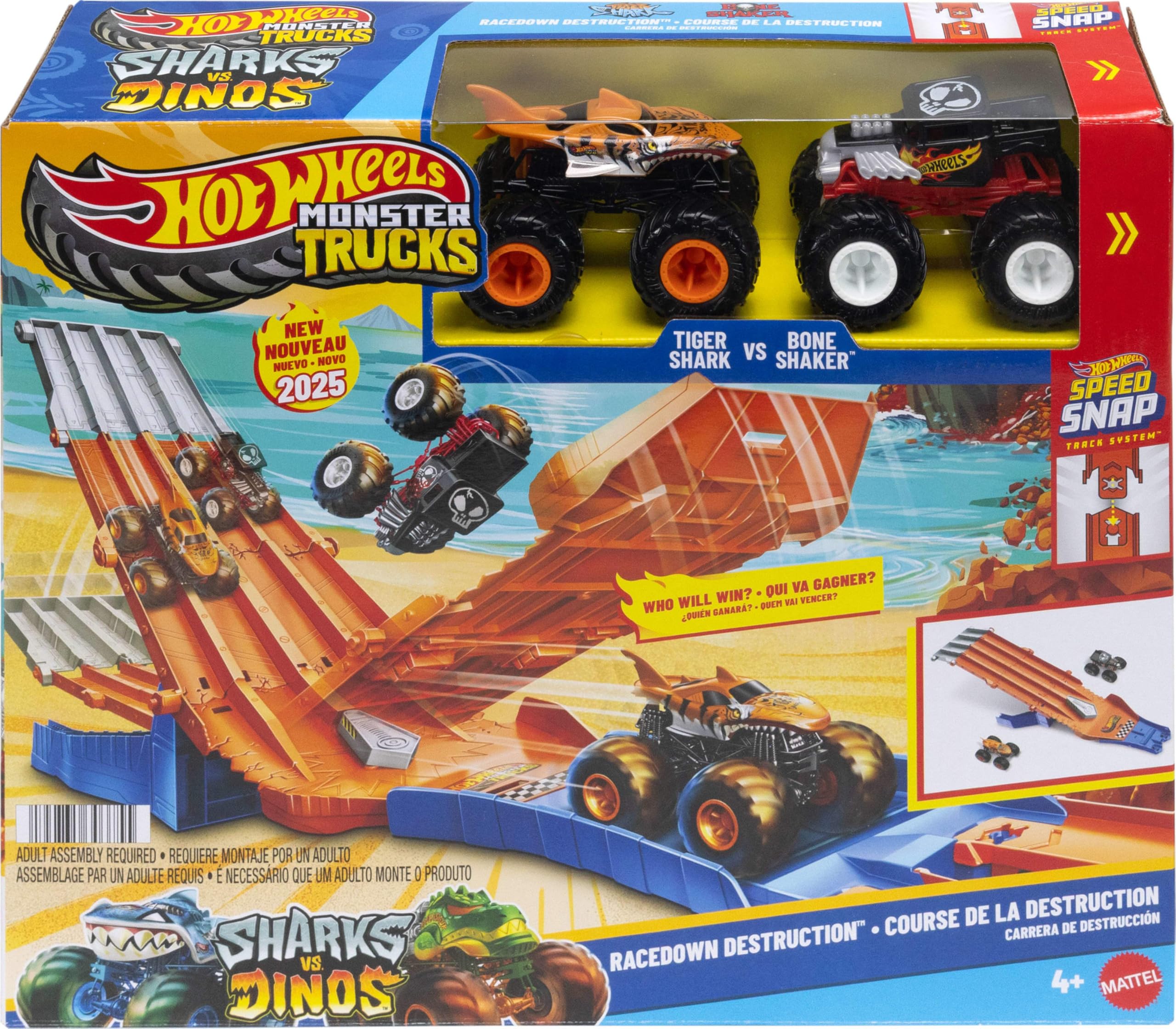 Amazon.com: Hot Wheels Monster Truck! Survival Race! JFR07 Ride On